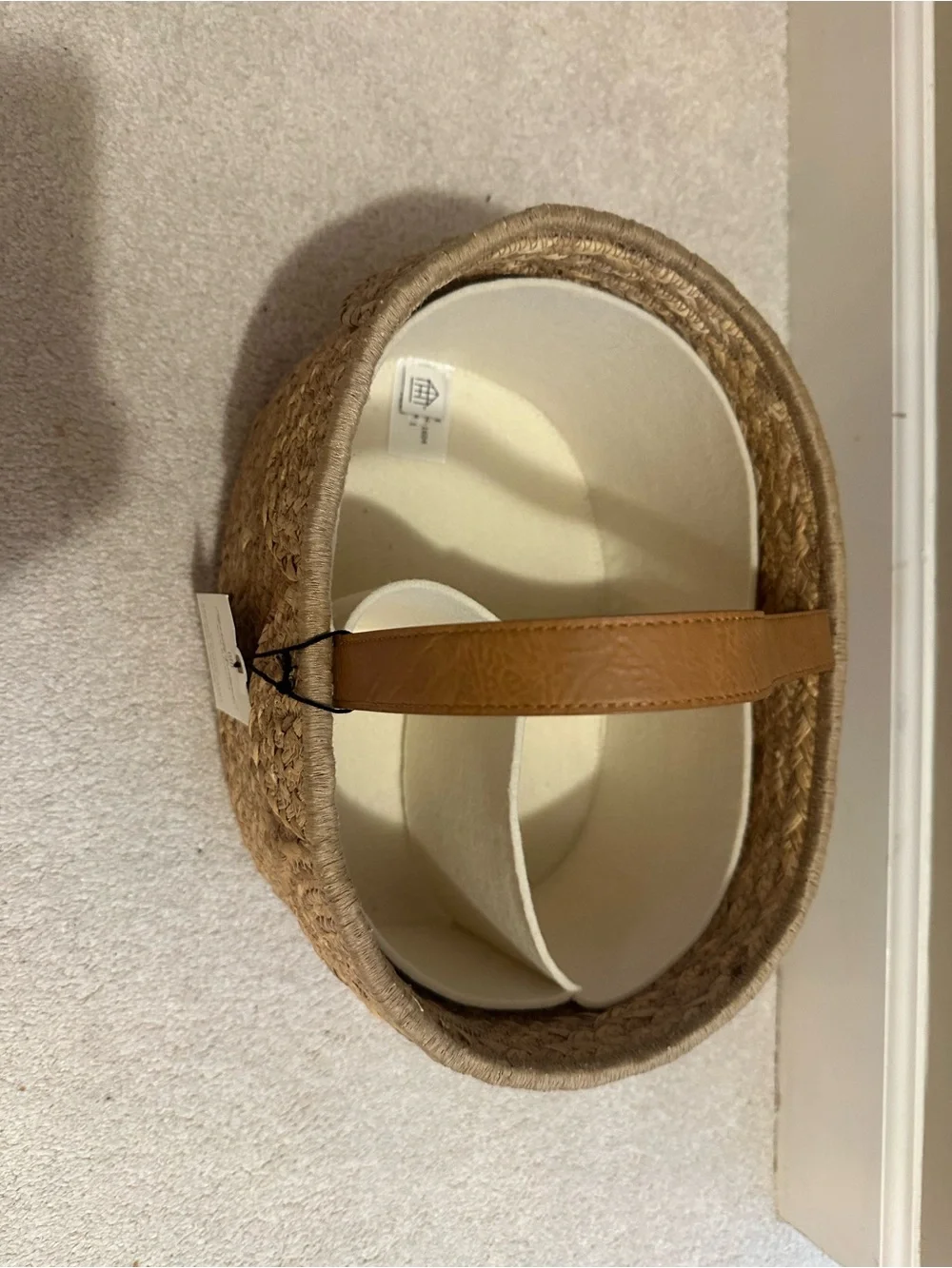 Hearth & Hand woven sea grass scalloped nursery basket